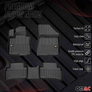 Kia Sportage Floor Mat - Omac - Premium TPE - Black - '23-'25